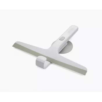 Joseph Joseph EasyStore compacte douchewisser met zuignaphouder en haak, lichtgrijs (70560)