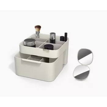 Joseph Joseph Viva Make Me Up set: cosmetic organizer met magnetische lade en 2-in-1 zakspiegel (75007)