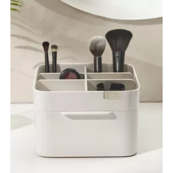 Joseph Joseph Viva Make Me Up set: cosmetic organizer met magnetische lade en 2-in-1 zakspiegel (75007)