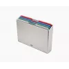 Joseph Joseph Folio Steel L snijplankenset, 4 planken, zilver
