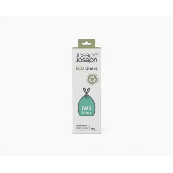 Joseph Joseph IW5 40L grijze vuilniszakken van gerecycled plastic (20 zakken)