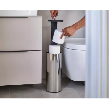 Joseph Joseph EasyStore Luxe RVS toiletrolhouder met verborgen vak
