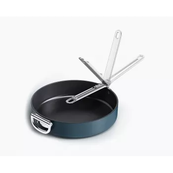 Joseph Joseph Space Fold Handle keramische antiaanbak 30 cm blauwe koekenpan