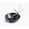 Joseph Joseph Space opvouwbaar handvat keramische antiaanbak wok 32 cm blauw