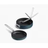 Joseph Joseph Space Fold Handle keramische antiaanbak 2-delige blauwe koekenpan-set