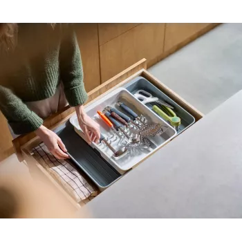 Joseph Joseph DrawerStore uitschuifbare besteklade-organizer grijs 8500017