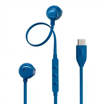 JBL Tune 305C USB-C bedrade in-ear koptelefoon met microfoon - blauw