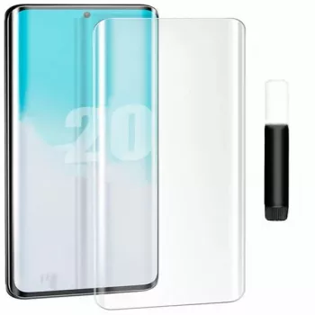 EVELATUS Samsung Galaxy S20 Plus transparant glas UV + lijm