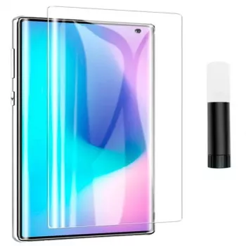 EVELATUS Samsung Galaxy S10 transparant glas UV screenprotector + lijm