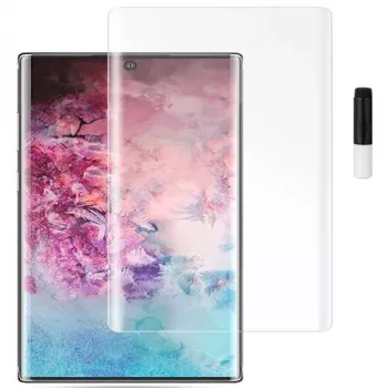 Evelatus Samsung Galaxy Note 10 Plus transparant glas UV + lijm