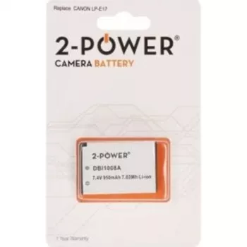 2-POWER DBI1008A accu lithium-ion 950 mAh 7,4 V voor Canon LP-E8