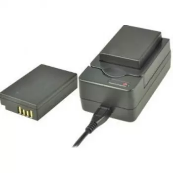 2-POWER oplader & camera-accucombinatie voor Canon LP-E17