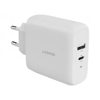 2-Power wandoplader PD 20W USB-C & 12W USB-A