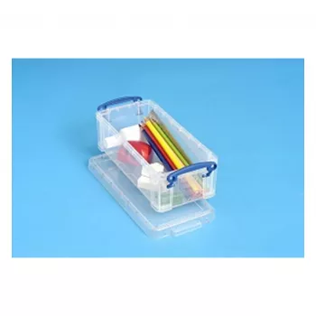 Really Useful Boxes 0.9C opbergbox - transparant - 0,9 liter - rechthoekig - polypropyleen