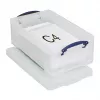 Really Useful Boxes 12C opbergbox - 12 liter - transparant - rechthoekig - polypropyleen - clipdeksel