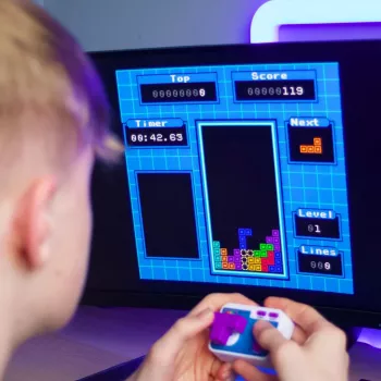 FIZZ CREATIONS Retro Arcade Tetris plug-and-play draadloze pad-console