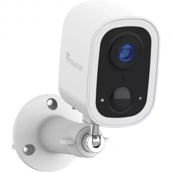 Toucan Wireless Outdoor Camera S4 - 1080p Full HD, IP54, Accu, Twee-weg-audio, Nachtzicht, Smart Home-compatibel