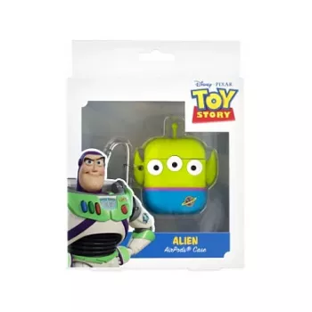 ThumbsUp! PowerSquad 3D siliconen AirPods-hoesje, Alien, blauw/wit/geel