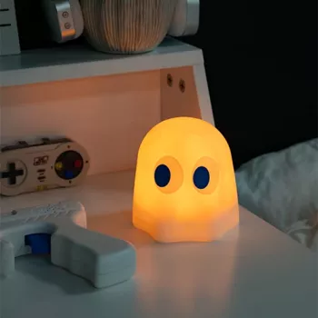 FIZZ CREATIONS Pac-Man Ghost LED moodlight - kleurveranderend, geluidsreactief, USB/batterijvoeding