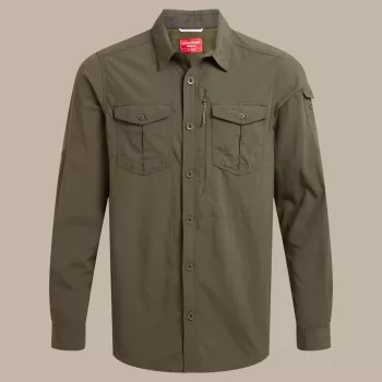 Craghoppers NosiLife Adventure LS Shirt III - Woodland Green, maat M