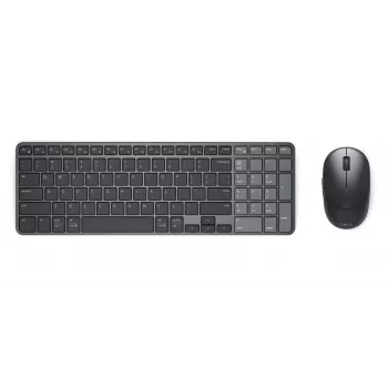 Dell Pro 7 Oplaadbare Compacte Toetsenbord- en Muis-set - KM746 - Russisch (QWERTY) - Titangrijs