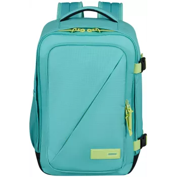 American Tourister Take2Cabin S handbagagerugzak Dusty Turquoise/Lime