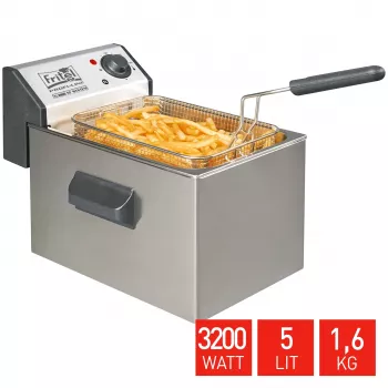 FRITEL profi friteuse 5L 3200W grijs