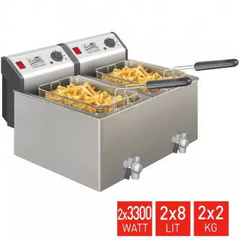 FRITEL TURBO SF friteuse 16 liter 6,6 kW roestvrij staal