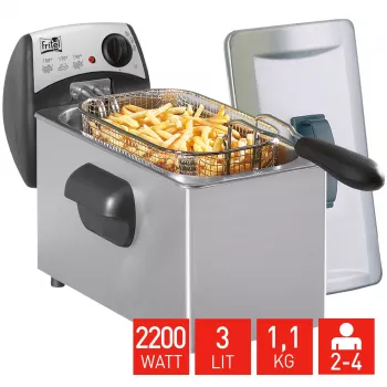 FRITEL Starter friteuse 3 L 2,2 kW roestvrij staal