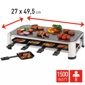 FRITEL SG 2180 raclette RVS/chroom zwart