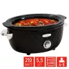 FRITEL Family slowcooker 5,5 liter 210W zwart/chroom