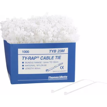 ABB TY-RAP tiewrap 3,6x140 mm zwart UV-bestendig nylon 6.6 (1000-pack)