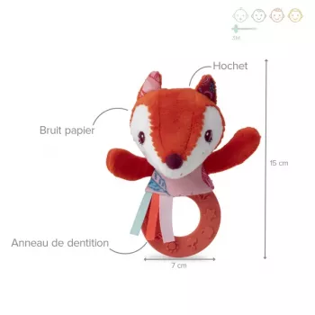 Lilliputiens Alice the Fox multi-activiteit zacht speelgoed 3m+ 83035