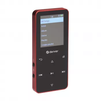 Denver MP-1830R MP4-speler met Bluetooth, 1,8 inch display, 4GB, rood