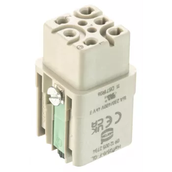 Harting Han Q female insert 5+PE Quick Lock 1,5 mm²