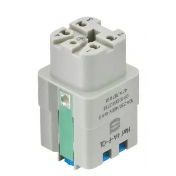Harting Han A® female insert 4 contacten Quick Lock 09200042733