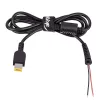 Akyga AK-SC-10 Slim Tip DC-stroomkabel voor laptopvoeding, 1,2 m, zwart