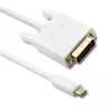 Qoltec USB 3.1 Type-C stekker naar DVI-D stekker kabel 1m 4K 30Hz zwart