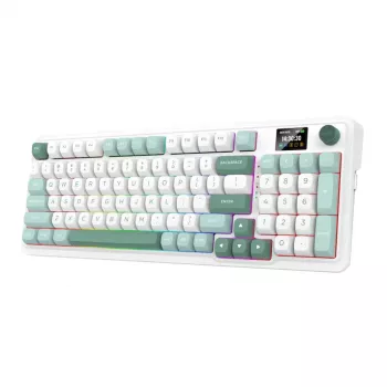 Redragon Galatin Pro K719WG-RGB-PRO tri-mode draadloos mechanisch gaming-toetsenbord (98-toetsen, hot-swappable, RGB, zwart)