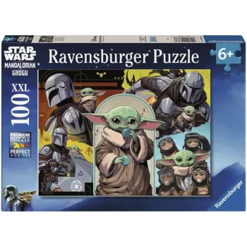 Ravensburger kinderpuzzel Star Wars - The Mandalorian & Grogu (100 stukjes)