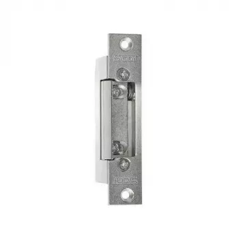 SCOT ES-S12AC/DC-B PROFI symmetrische elektrische deuropener met slot, 12V AC/DC, Fail-Secure, 3000N houdkracht, grijs/zilver