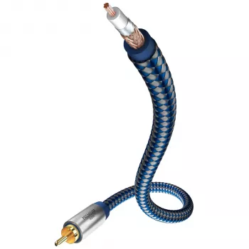 in-akustik Premium Y subwoofer SUB 2,0m RCA audiokabel - zwart