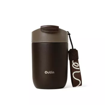 OutIn Travel Tumbler 350 ml, aardebruin