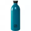24Bottles Atlantic Bay 1000 ml RVS-waterfles - blauw - fitness wandelen sport