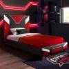 XROCKER Gaming & Racing eenpersoonsbed 90x190cm rood kunstleer