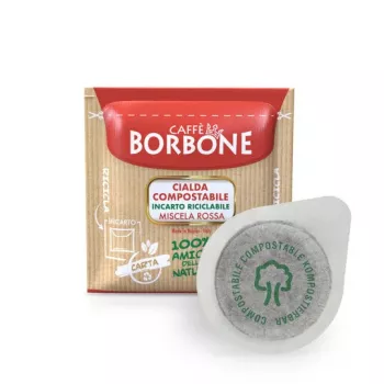Caffè Borbone Miscela Rossa 44mm ESE Systeem Koffiepads 100 stuks 7,2g per pad
