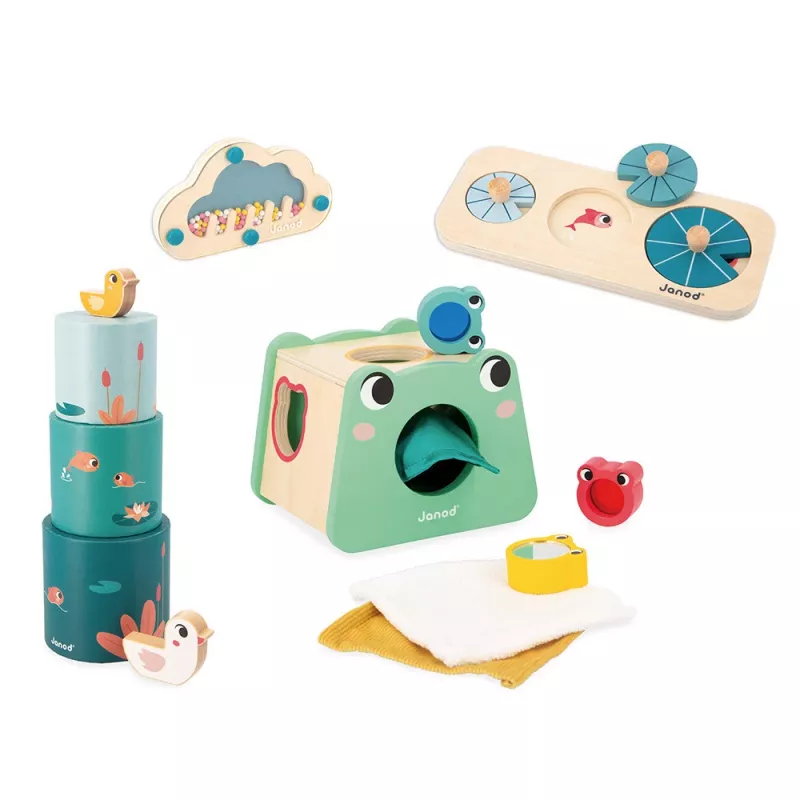 Janod Box 12 m+ educatief speelgoedset