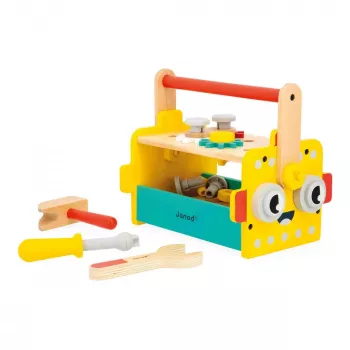 Janod Brico'kids gereedschapskist met gereedschap - houten speelgoed voor rollenspellen