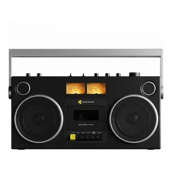 WeAreRewind Curtis Draagbare Cassettespeler met Bluetooth zwart