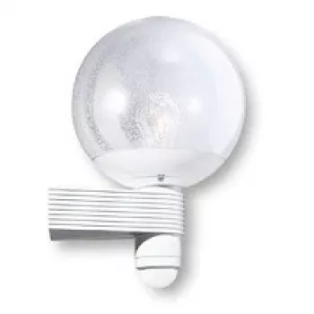 STEINEL L400S witte buitenwandlamp met sensor 60W E27